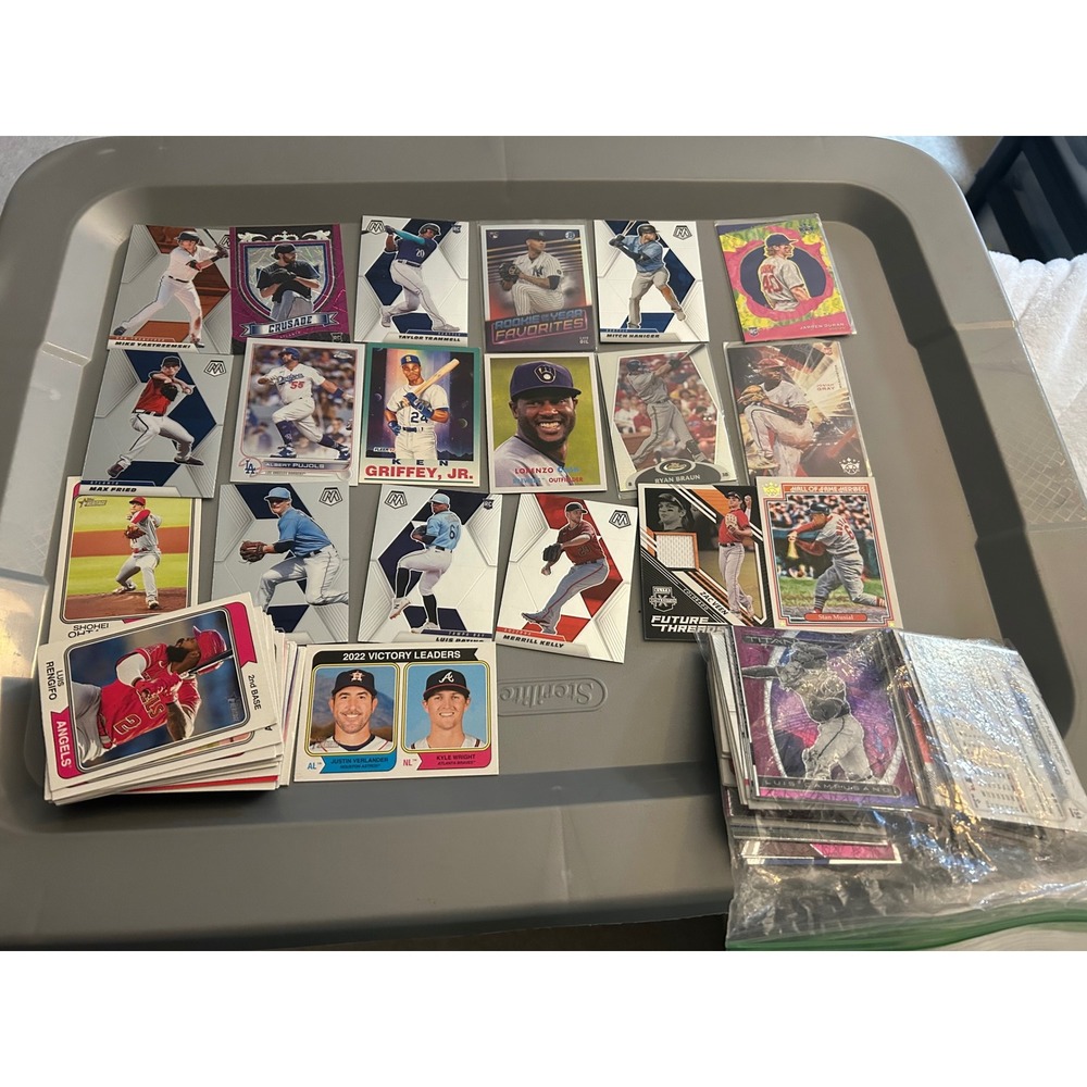 Baseball Card Lot Shohei Ohtani Ken Griffey Jr Pujols Mosaic Topps Relic Card
